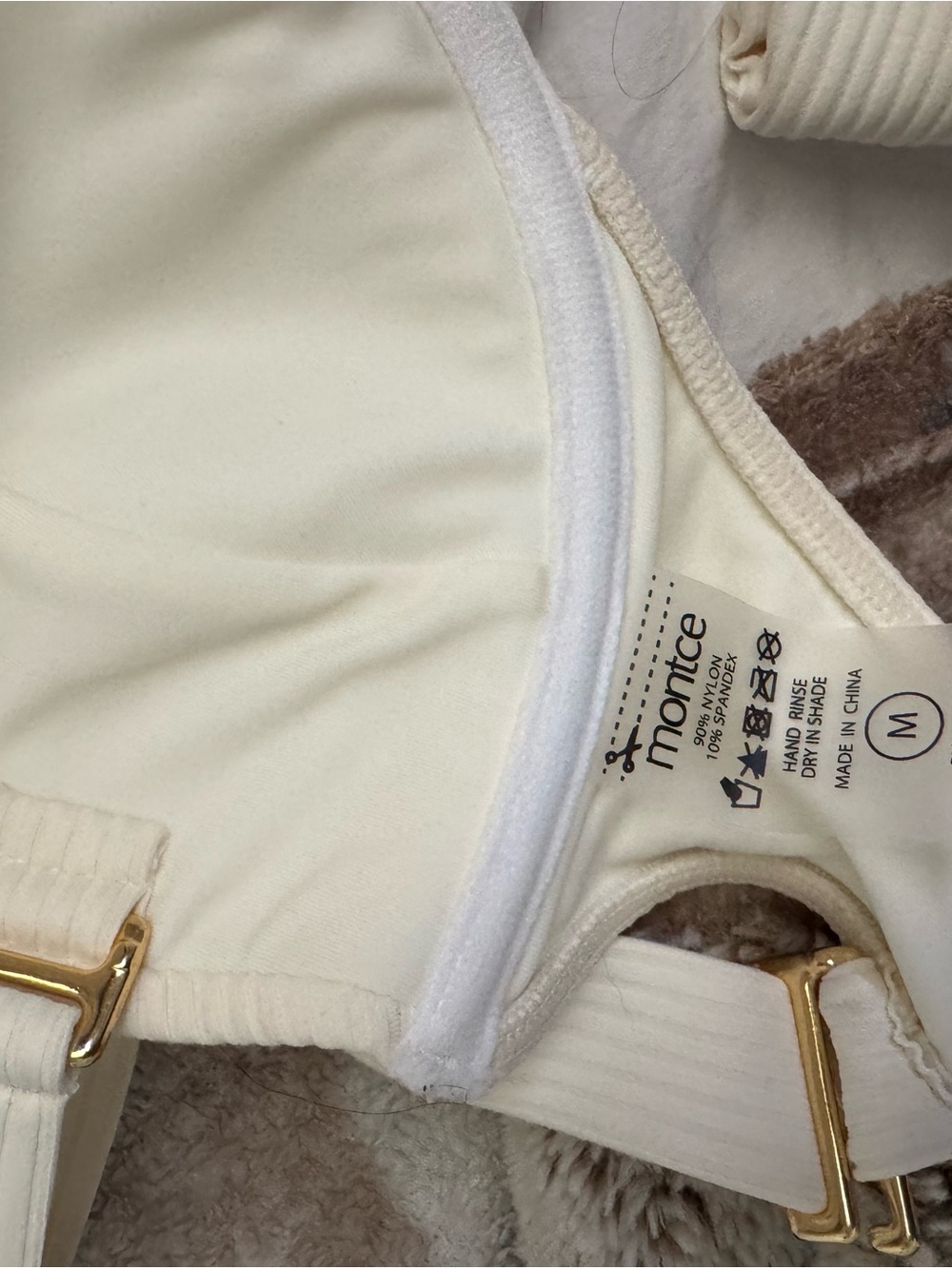 Montce Cream Rib Bustier Bikini - Picture 5 of 9